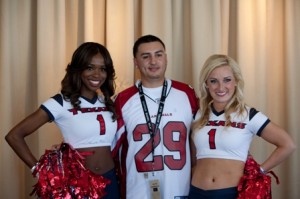 2011 VIP Guest with The Houston Texans Cheerleaders  